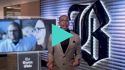 Boston Globe TV newsroom thumbnail play buttons